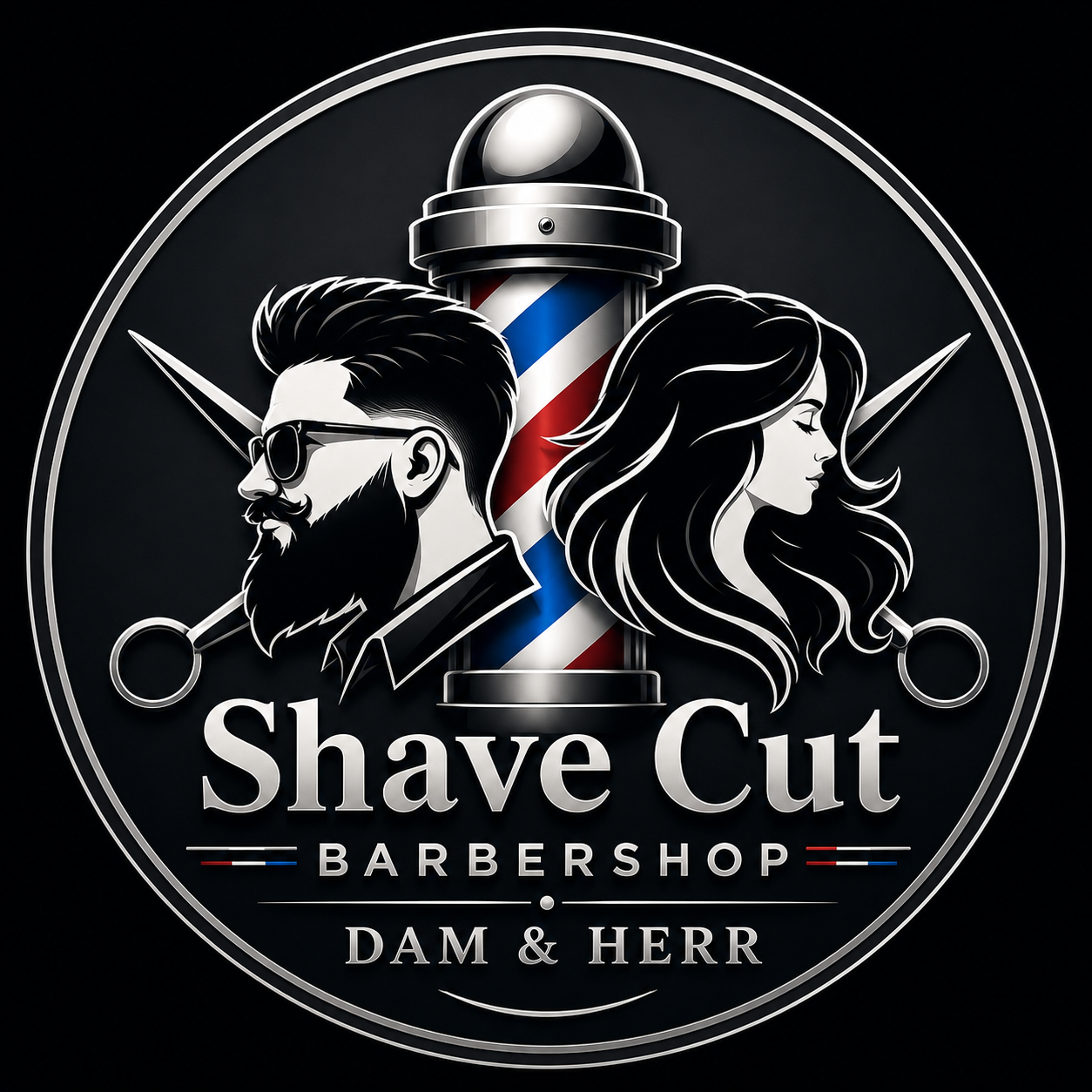 Salon Shave & Cut logga